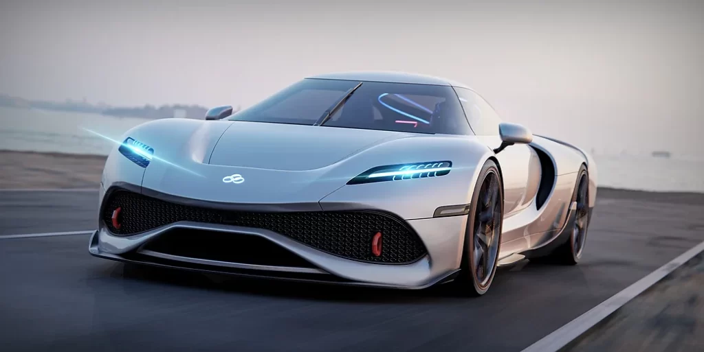 Futuristic luxury car